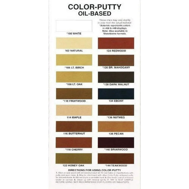 Color Putty 3.68 oz Wood Filler