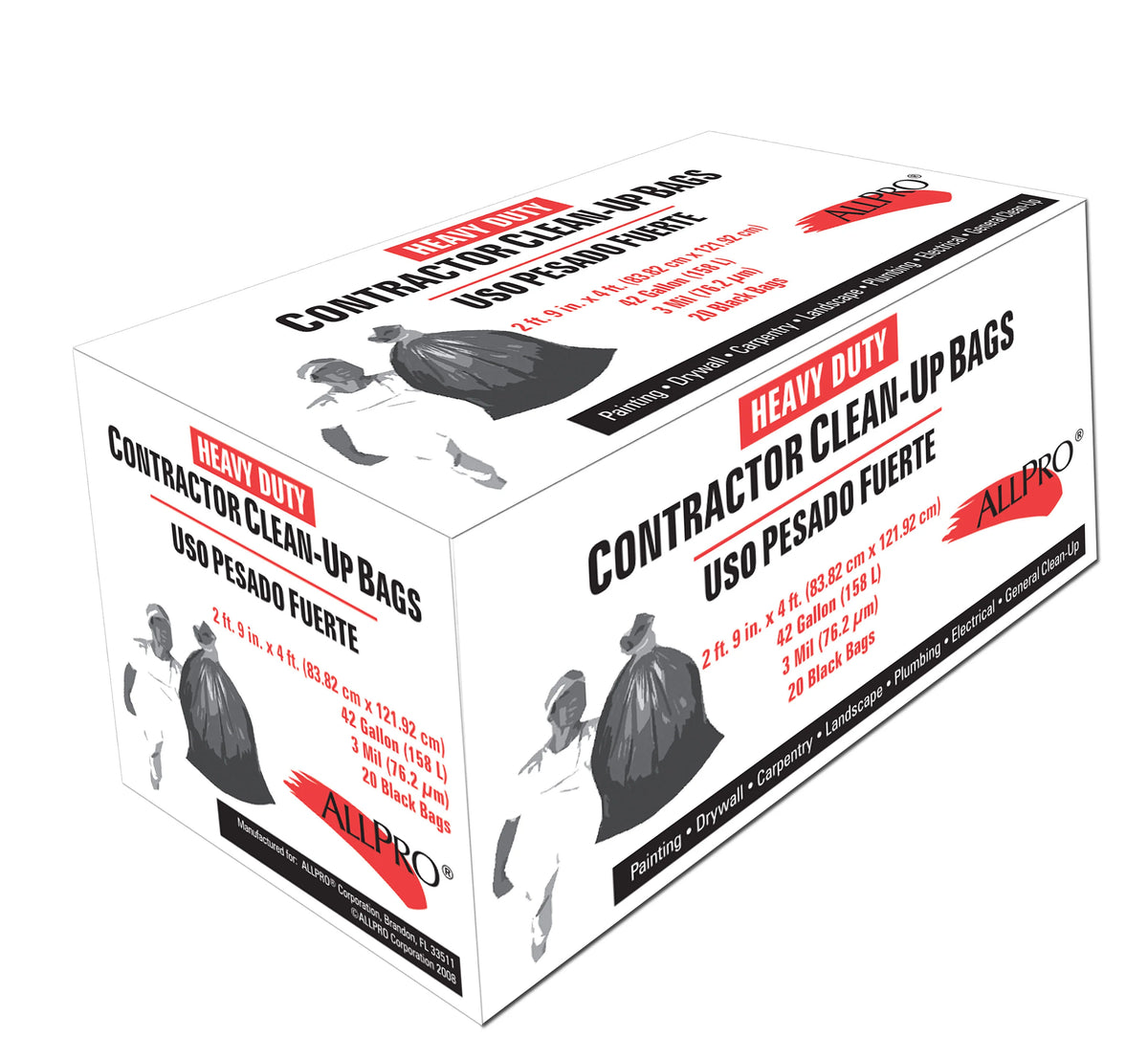 Contractor Trash Bag 20 Count 3 mil