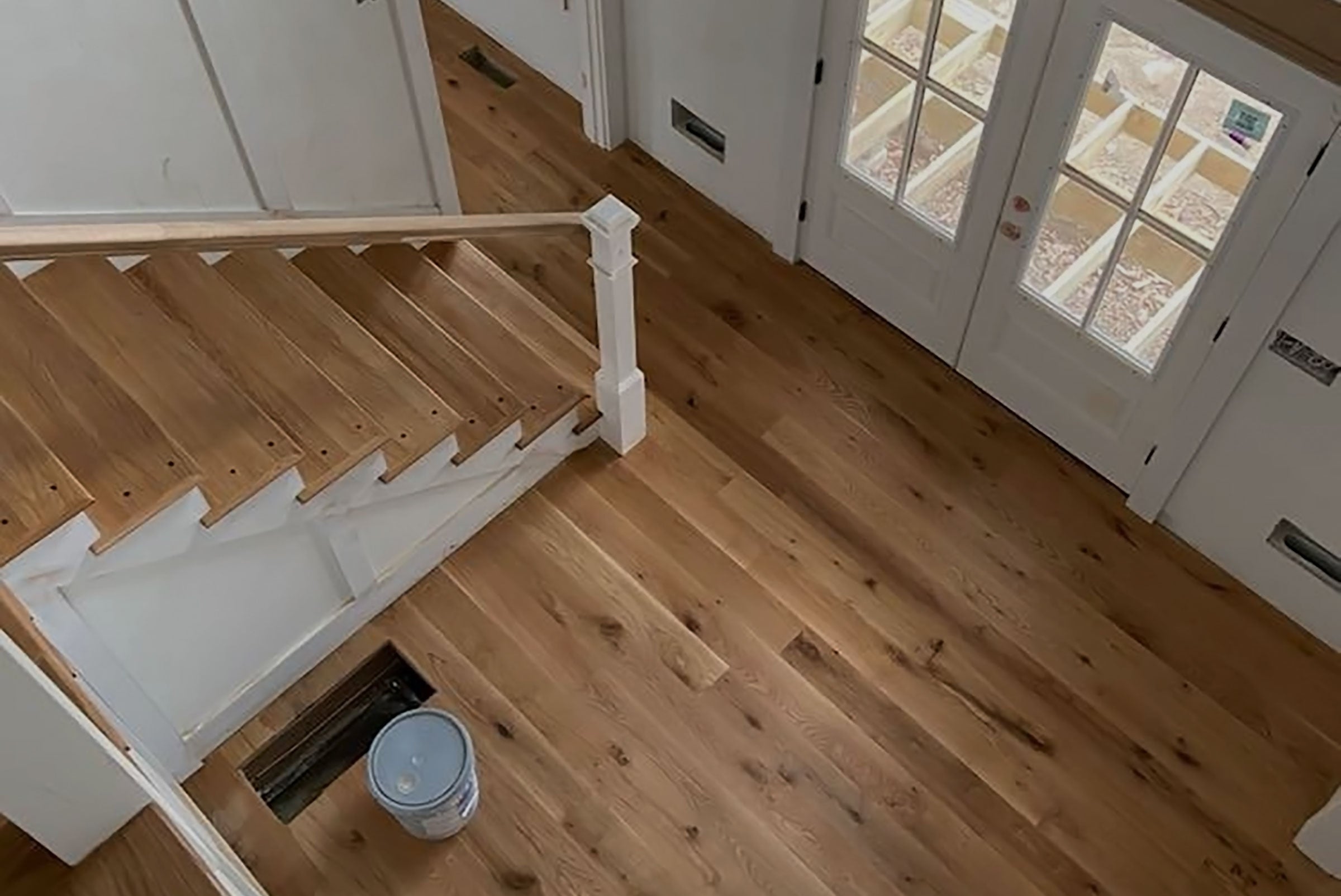 hardwood flooring job site
