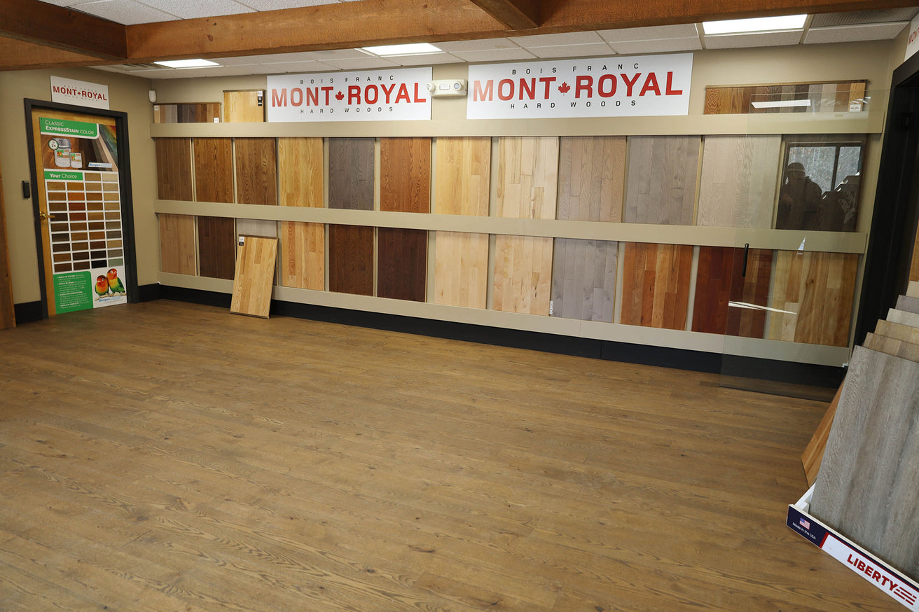 Long Plank Wood Floor Supply Showroom